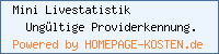 Homepage-Kosten.de Livestatistik
